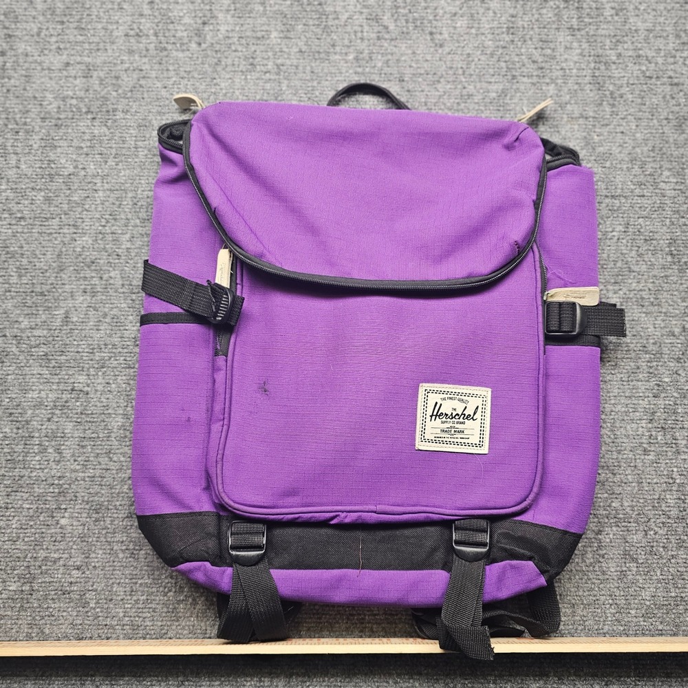 Herschel Supply Co Purple Ripstop Flap Backpack with Laptop Sleeve